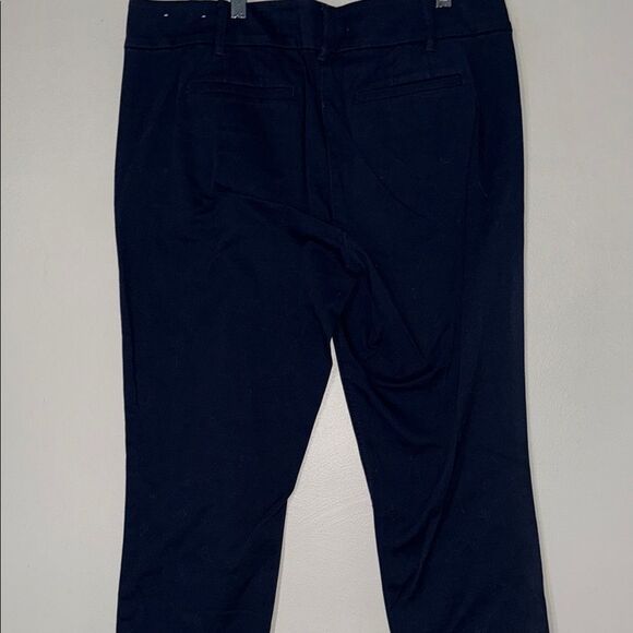 LOFT Navy Blue Modern Cropped Chinos - Picture 11 of 11